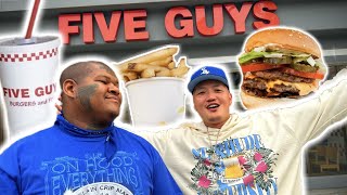 C Mac Tries 5 Guys For The First Time MUST WATCH 😂 [upl. by Biagi986]