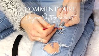 COMMENT FAIRE UN JEAN DESTROY FACILEMENT [upl. by Nenney173]