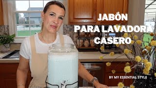 ✨RECETA JABÓN LIQUIDO CASERO💦PARA LAVADORA muy ECONÓMICO✨ myessentialstyle productosnaturales [upl. by Leahcimnaj]