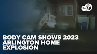 Police release body cam footage from 2023 Arlington house explosion [upl. by Nivat]