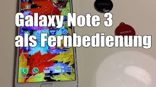 Samsung Galaxy Note 3 als Fernbedienung [upl. by Arinay]