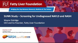 4th Annual NASH Summit Presentation SUNN Study Screening for Undiagnosed NAFLD amp NASH [upl. by Thury]