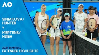 HunterSiniakova v HsiehMertens Extended Highlights  Australian Open 2024 Semifinal [upl. by Aniara]