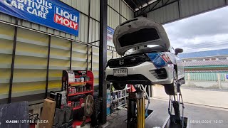 Honda City Vtec Turbo เปลี่ยนน้ำมันLiquimoly 0w20 แถมฟลัซชิ่งมูลค่า550บาทฟรี [upl. by Mcnutt]