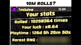 What i have pulled in 10M rolls in Sols rng [upl. by Ayetal195]