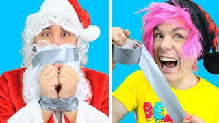 Robby Tries 28 EASY Christmas LIFEHACKS and DIYS HUGE COMPILATION [upl. by Aramen]