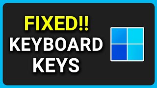 Fix Windows 11 Keyboard Keys not Working 2024 [upl. by Frear]