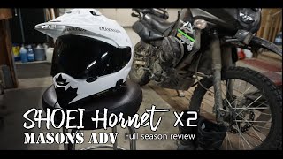 Shoei Hornet X2 One year review  Masons ADV [upl. by Mide740]