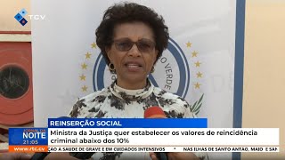 Ministra da Justiça quer estabelecer os valores de reincidência criminal abaixo dos 10 [upl. by Taima981]