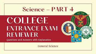 College Entrance Exam Reviewer SCIENCE  PART 4 UPCAT ACET SASE USTET PUPCET DCAT 2024 [upl. by Seto897]