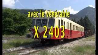 Locovision n° 19  La ligne du Col de Cabre avec lautorail X2403 [upl. by Meave]