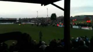 Chorley vs Chester Chorley pitch invasion [upl. by Enatan]