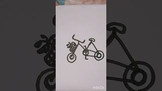 Cycle drawing drawing art drawingtutorials shorts [upl. by Harolda]