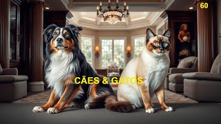 OS CÃES E GATOS MAIS LINDOS DO MUNDO SEUS FLASHES SUAS POSES [upl. by Enyleve]