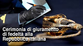 Cerimonia di giuramento di fedeltà alla Repubblica Italiana [upl. by Avihs726]