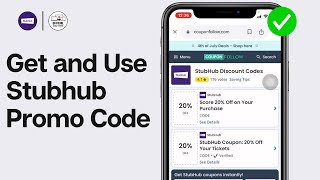 How To Get and Use Stubhub Promo Code 2024  Stubhub Coupon Code [upl. by Aynwat]