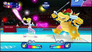 Mario and Sonic at the Olympic Games Switch Peach and Daisy in Fencing [upl. by Hamilton311]