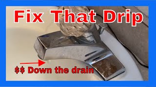 why is my delta bathroom faucet dripping quick and easy fix [upl. by Ahsyad]