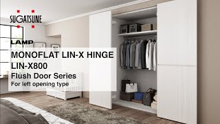 INSTRUCTIONS 🛠 MONOFLAT LINX HINGE LINX800 Flush Door Series  Sugatsune Global [upl. by Janaye]