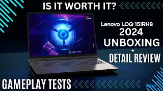 Lenovo LOQ i5 13th Gen RTX 3050 6GB Gaming Laptop Unboxing Gameplay Testing  Lenovo LOQ 15IRH8 [upl. by Erv969]