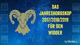 Das Jahreshoroskop 201820192020 für den WIDDER von Monika [upl. by Marlin]