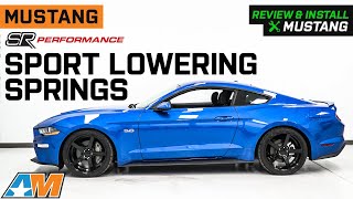 20152023 Mustang SR Performance Sport Lowering Springs Review amp Install [upl. by Arihsak988]