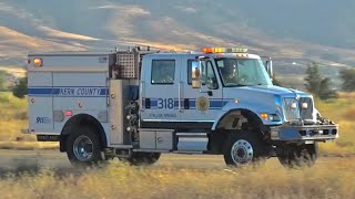 Kern County Fire Dept on Scene of a Small Brush Fire [upl. by Feinstein11]