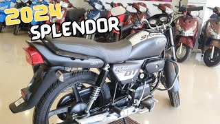 2024 New Hero Splendor 01 Edition  Exshowroom  Detailed Review In Hindi [upl. by Neehsas]