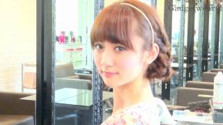 【簡単アップヘア】編み込み＆カチューシャのまとめ髪ヘアアレンジ【Hair Arrange 6】 [upl. by Ewer]