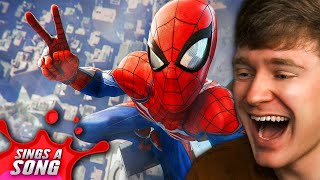 Reacting to SPIDERMAN Sings A SONG Crazy [upl. by Matthia]