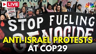 COP29 LIVE Climate Activists Demand Stop Helping Israel and Call For Ceasefire  Azerbaijan  N18G [upl. by Dolf]