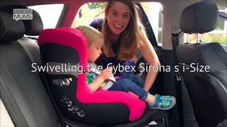 How to swivel the Cybex Sirona s isize  MadeForMums [upl. by Eirffej]