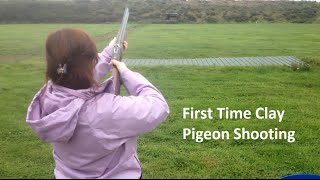 First Time Clay Pigeon Shooting [upl. by Ativoj]