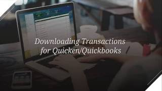 Downloading Transactions for QuickenQuickbooks [upl. by Assiar]