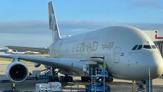 Etihad A380 Returns First Class Apartments Full Flight Review Inaugural Abu Dhabi to London [upl. by Eberly]