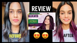 Streax hair colour review purple colour [upl. by Gaye]