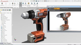 Solidworks tutorial PhotoView 360 [upl. by Aihseyk]