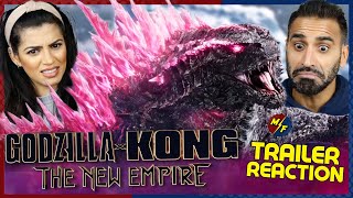 GODZILLA X KONG THE NEW EMPIRE TRAILER REACTION Godzilla Vs Kong 2 [upl. by Lytsyrk27]