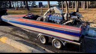 First Fire Insane 711ci Twin Turbo Hemi Jet Boat is Alive Finnegans Garage Ep93 [upl. by Olag]