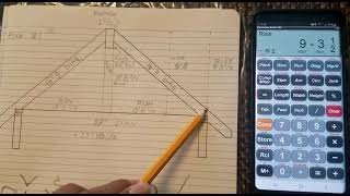 Como hacer un techo de 2 aguas o 2 caídas en la calculadora máster pro [upl. by Alsworth]