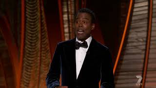 Will Smith slaps Chris Rock at the 2022 Oscars Uncensored 1080p HD [upl. by Kathryne]