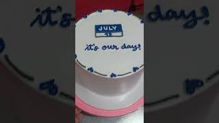 Minimalist cake happyanniversary shortvideo [upl. by Jehoash]