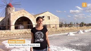 Salt windmills and pink feathers How Trapani sea salt is made [upl. by Mychal723]