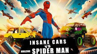 Insane Cars vs Amazing SpiderMan  Teardown Destruction 🚗💥 [upl. by Wivinia113]