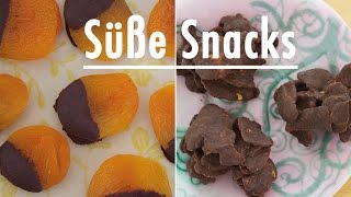 Rezept Aprikosen im Schokomantel  Cornflakes Schoko Pralinen  DIY gesunde amp süße Snacks [upl. by Merrick]