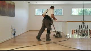 Sand and Refinish Maple Hardwood Floor [upl. by Asiak913]