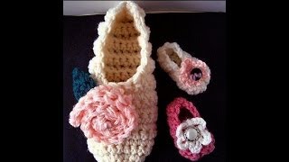 FREE crochet pattern BASIC BEGINNER SLIPPERS OR BOOTIES how to make slippers [upl. by Yreffoeg806]