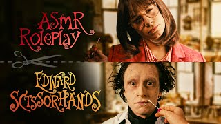 Peg does Edward Scissorhands makeup 🎃ASMR ROLEPLAY No Talking [upl. by Bergquist]