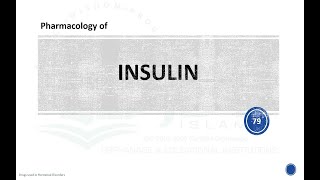 INSULIN Pharmacology MOA Action Insulin Preparations ADR Uses [upl. by Ahsoem]