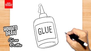 How to draw Glue Bottle Easy [upl. by Ellenet607]